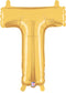 7" | 14"| 40" Gold Letter Foil Balloon - Megaloons Letters A -Z | 3 Sizes Available
