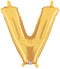 7" | 14"| 40" Gold Letter Foil Balloon - Megaloons Letters A -Z | 3 Sizes Available