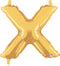 7" | 14"| 40" Gold Letter Foil Balloon - Megaloons Letters A -Z | 3 Sizes Available