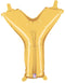 7" | 14"| 40" Gold Letter Foil Balloon - Megaloons Letters A -Z | 3 Sizes Available