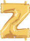 7" | 14"| 40" Gold Letter Foil Balloon - Megaloons Letters A -Z | 3 Sizes Available