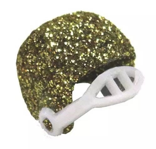 Casco de fútbol con purpurina de 3/4", 12 unidades