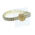 Brazalete de mujer sofisticado - Brazalete de ramillete de diamantes de imitación | 1 unidad: ¡simplemente agregue flores!