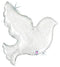 34" Pearl White Dove Balloon