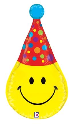 Gorro de fiesta Smiley Dimensions de 33" 