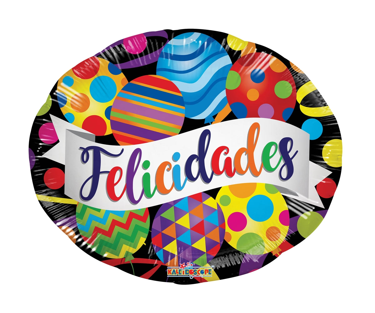 18" Felicidades Banner Foil Balloon | Buy 5 Or More Save 20%