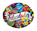 18" Felicidades Banner Foil Balloon | Buy 5 Or More Save 20%