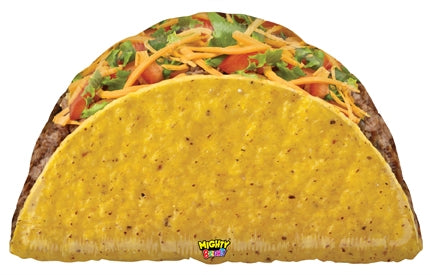 Globo de aluminio Mighty Taco de 32" (P12) | ¡Luce tan real!