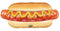 Globo de aluminio Mighty Hotdog de 34" (P12) | ¡Parece tan real!