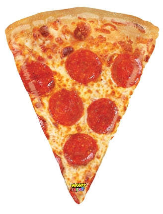 34" Mighty Pizza Foil Blaloon (P12) | ¡Parece tan real!