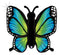 32" Radiant Butterfly Holographic Foil Balloon