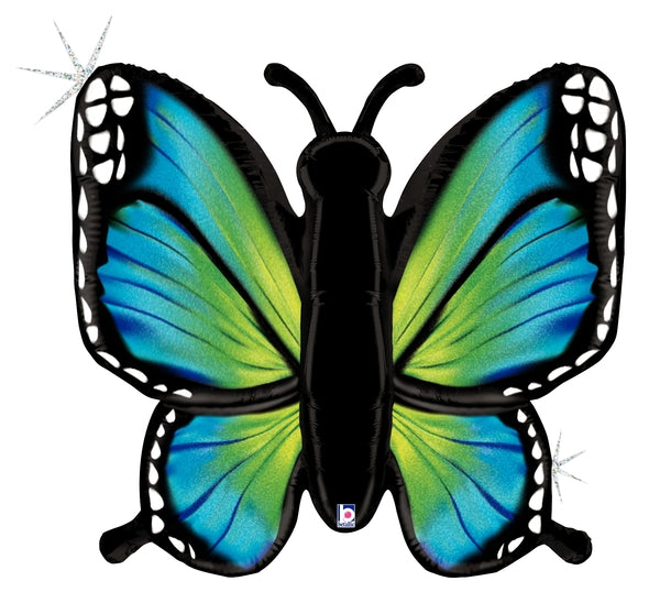 32" Radiant Butterfly Holographic Foil Balloon
