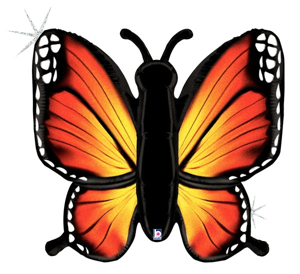 32" Radiant Butterfly Holographic Foil Balloon