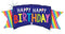 46" Rainbow Banner Birthday