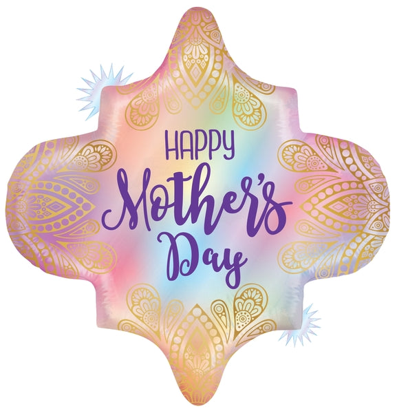 25" Opal Mother's Day Boho Foil Balloon (P12)