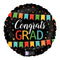 18" Congrats Grad Banner Foil Balloon (P24) | Buy 5 Or More Save 20%