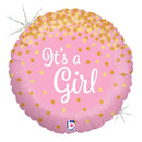 18" Glittering It's A Girl/Boy Holographic Balloon | Buy 5 Or More Save 20%
