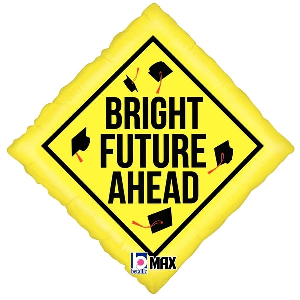 Globo de aluminio Bright Future Ahead de 18" (WSL) | Liquidación: hasta agotar existencias 