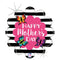 Globo de lámina holográfica del Día de la Madre con mariposa radiante de 18" (P9) | Compre 5 o más y ahorre un 20 %