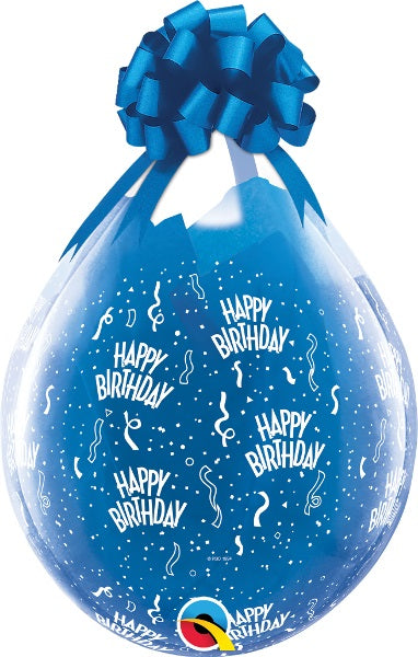 18" Birthday-A-Round Stuffing Qualatex Latex Balloons | 25 Count