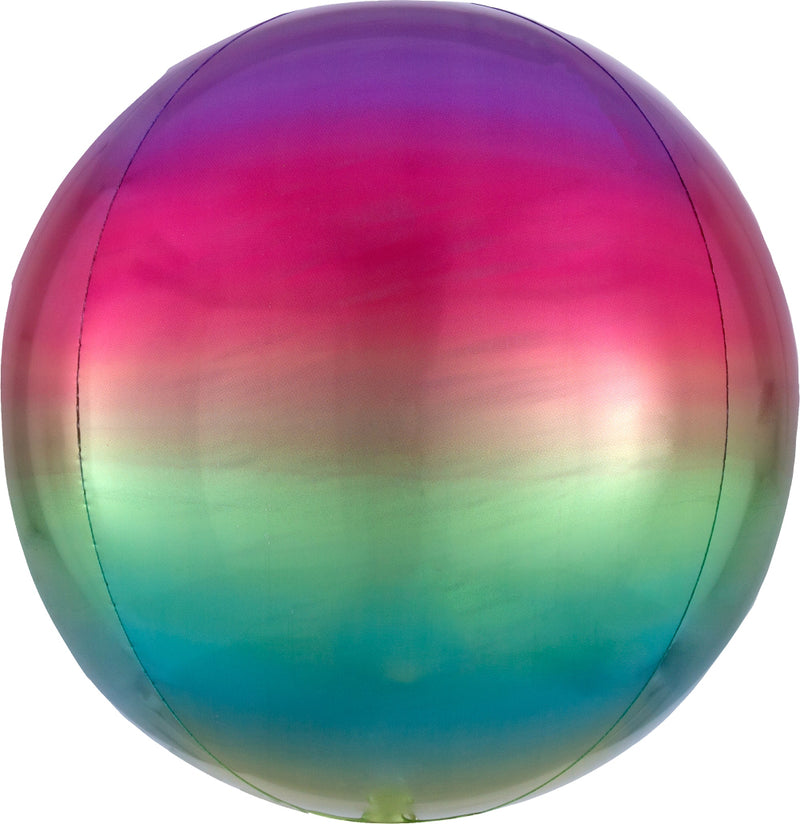 Globo Ombre Rainbow Orbz de 16" | 1 unidad
