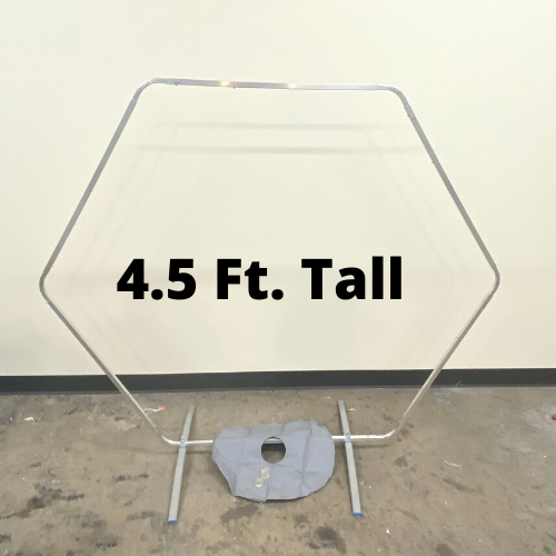 Flex-Hex- Aluminum Portable-Reusable Hexagon Balloon Frame With Base