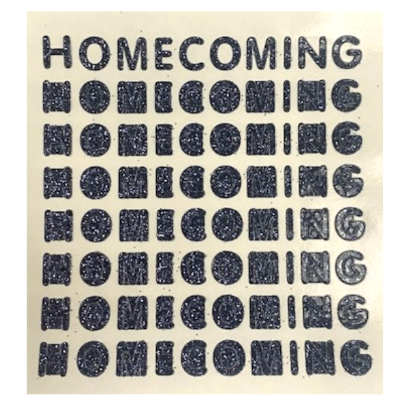 .5" Petite Homecoming Glitter Stickers