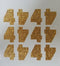 1.5" Metallic Number Single Sheets