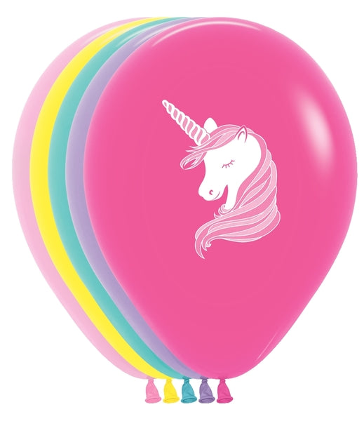 Globo de látex de unicornio de 11" | 50 unidades