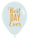 11" Best Day Ever Sempertex Latex Balloons | 50 Count - Dropship (Shipped By Betallic)