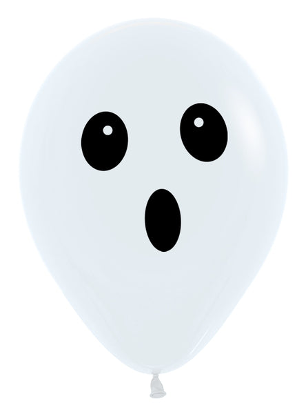 11" Ghost Face Sempertex Latex Balloons | 50 Count -  Dropship (Shipped By Betallic)