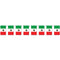 Bandera del banderín de la bandera mexicana