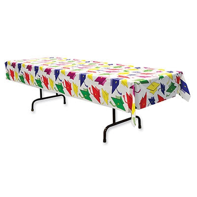 Mantel rectangular de plástico de graduación