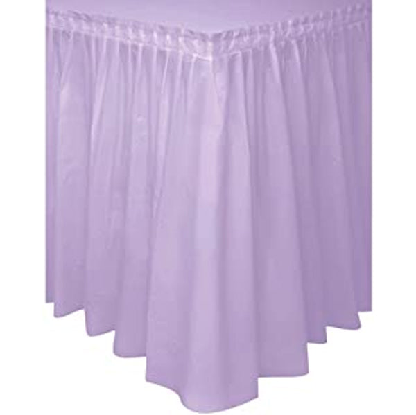 Faldas de mesa de plástico únicas | 1 cuenta
