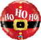 Globo de aluminio con cinturón de Papá Noel de 18" (P19) | Compra 5 o más y ahorra un 20 %