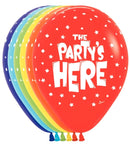 11" The Party's Here Sempertex Latex Balloons | Dropship (Shipped By Betallic)