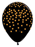 Globos de látex con confeti dorado Sempertex