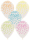 11" Assorted Neon Colors Confetti Sempertex Latex Balloons | 50 Count