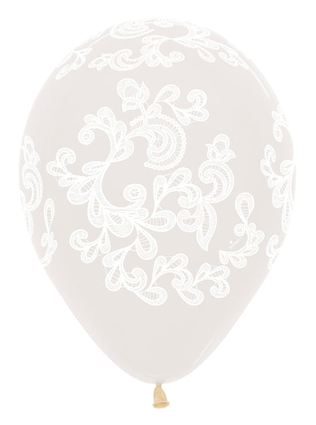 11" Lace Sempertex Latex Balloons | 50 Count -  Dropship (Shipped By Betallic)