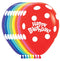Globos de látex de lunares blancos de feliz cumpleaños de 11" | Dropship (enviado por Betallatex)