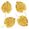 Gold Palm Leaves 4 pc