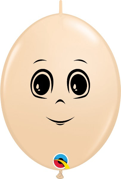 Globos de látex QuickLink® de cara masculina de 12" (D) | 50 unidades