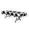 Mantel rectangular de plástico con estampado de vaca