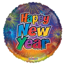18" Happy New Year's Fireworks Foil Balloon | Buy 5 Or More Save 20%