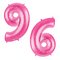 34" | 40" Hot Pink-Fuchsia Foil Number Balloon - Megaloons | Numbers 0-9