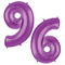 40" Purple Foil Number Balloon - Megaloons | Numbers 0-9