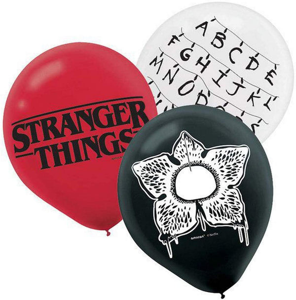 12" Stranger Things Assorted Latex Balloons | 6 Count
