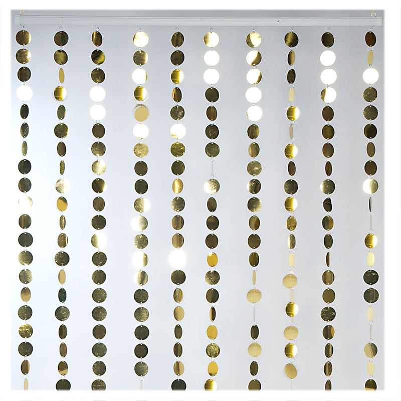 Telón de fondo de cortina de círculos de confeti de lámina de PVC "Lentejuelas" | 1 cuenta