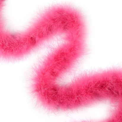 Zucker Chandelle Boas Light Weight w/Lurex Shocking Pink/Black