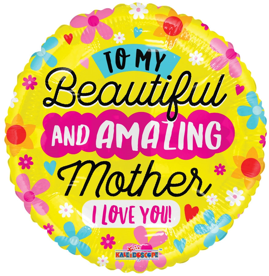 18" Amazing Mother I Love You Balloon (WSL) | Clearance - While Supplies Last!